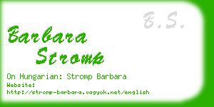 barbara stromp business card